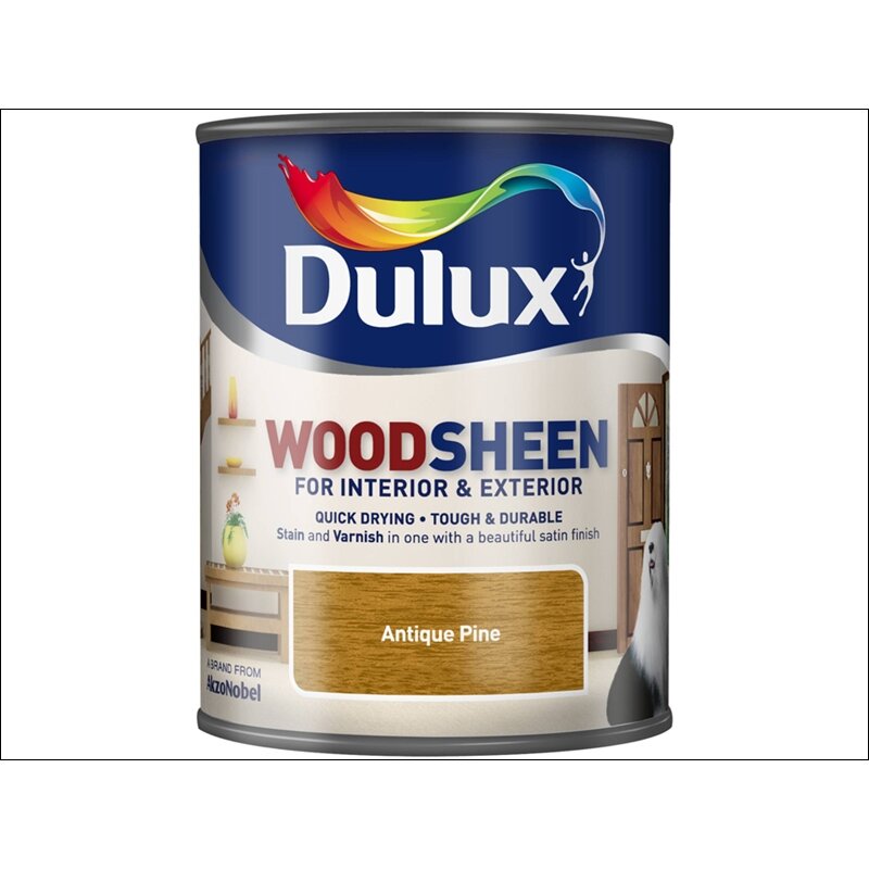 Dulux Quick Dry Interior/ Exterior Woodsheen Paint Antique Pine 250ml
